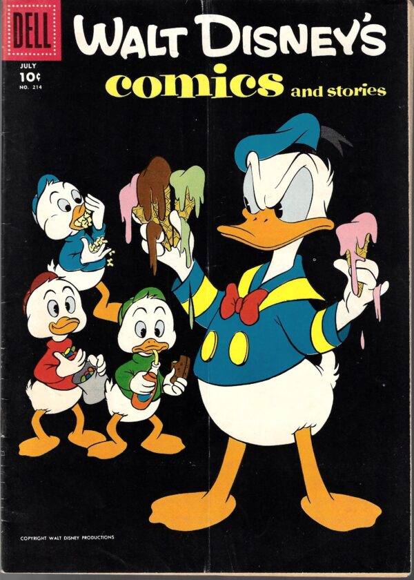 🐭✨ Walt Disney's Comics and Stories #214 (1958) ✨🎉