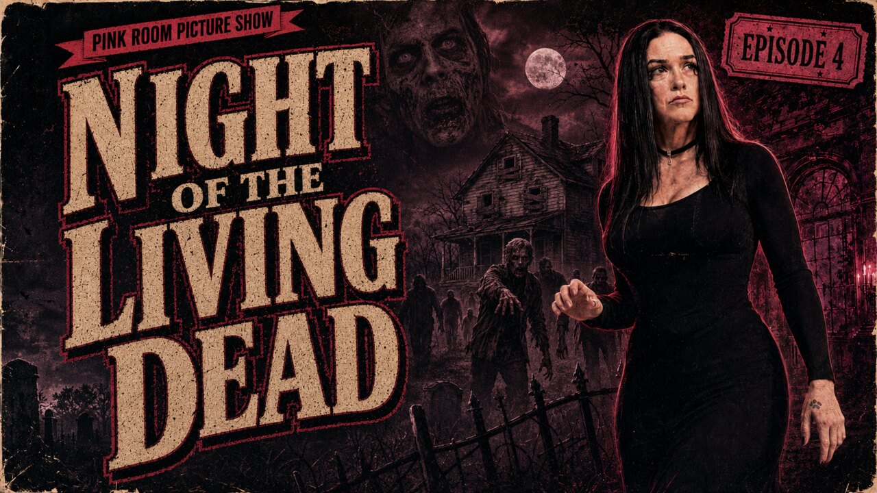 VeronicaTot surrounded by the living dead for Night of the Living Dead in The Pink Room Picture Show