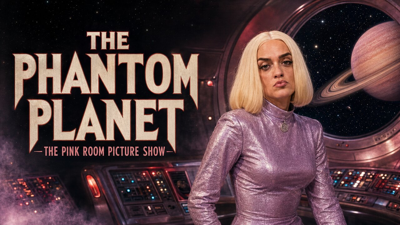 VeronicaTot aboard a retro spaceship for The Phantom Planet Pink Room Picture Show