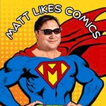 Matt Likes Comics superhero-style channel portrait